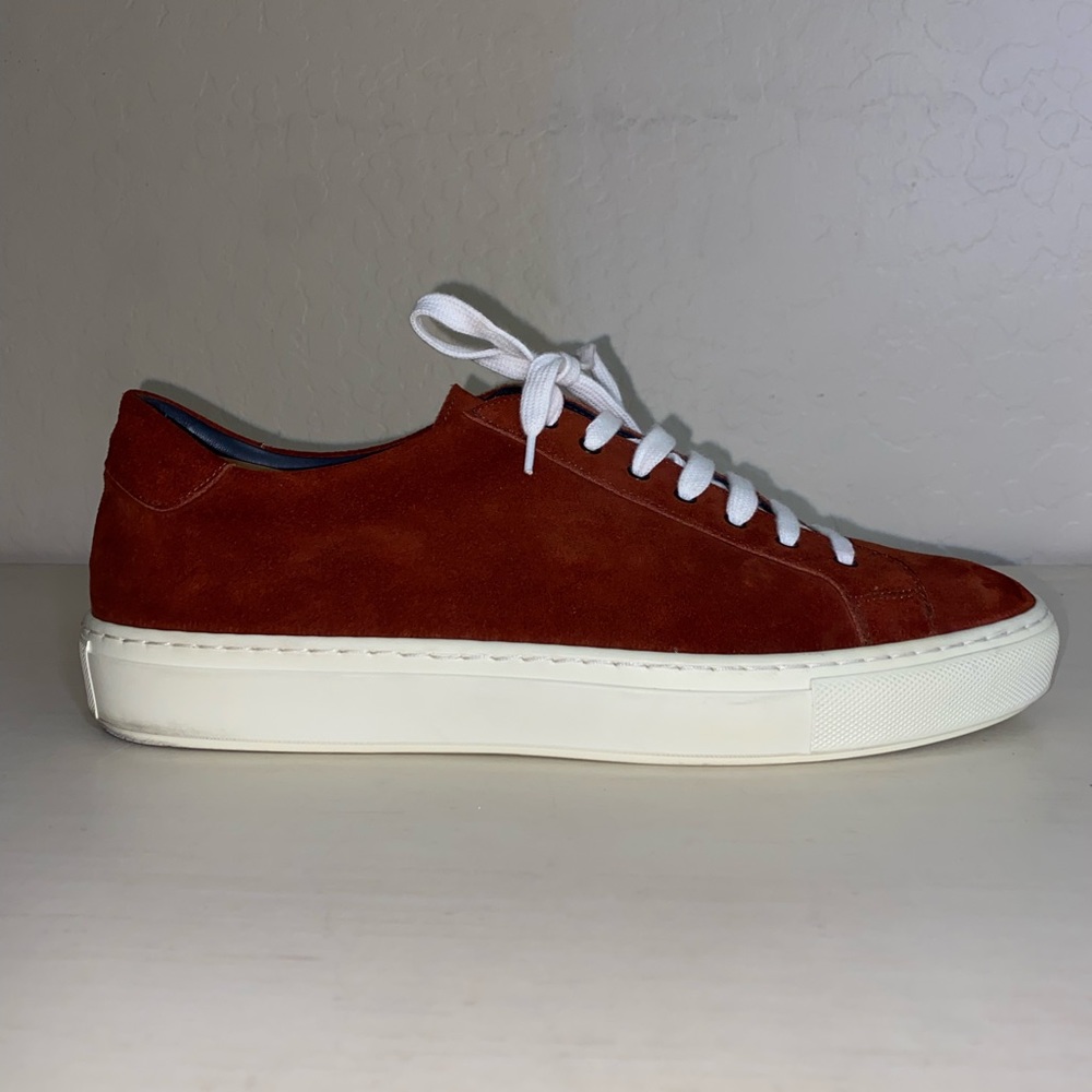 Ankari Floruss Men’s Red Suede Leather Sneakers size 9.5
